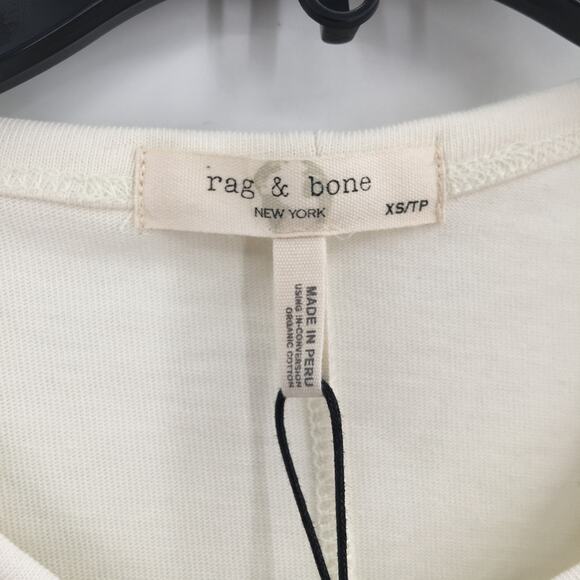 Rag & Bone Ryder Jersey Muscle Tank Top Cutoff Sleeve Macadamia Nut Size X-Small - Picture 4 of 6